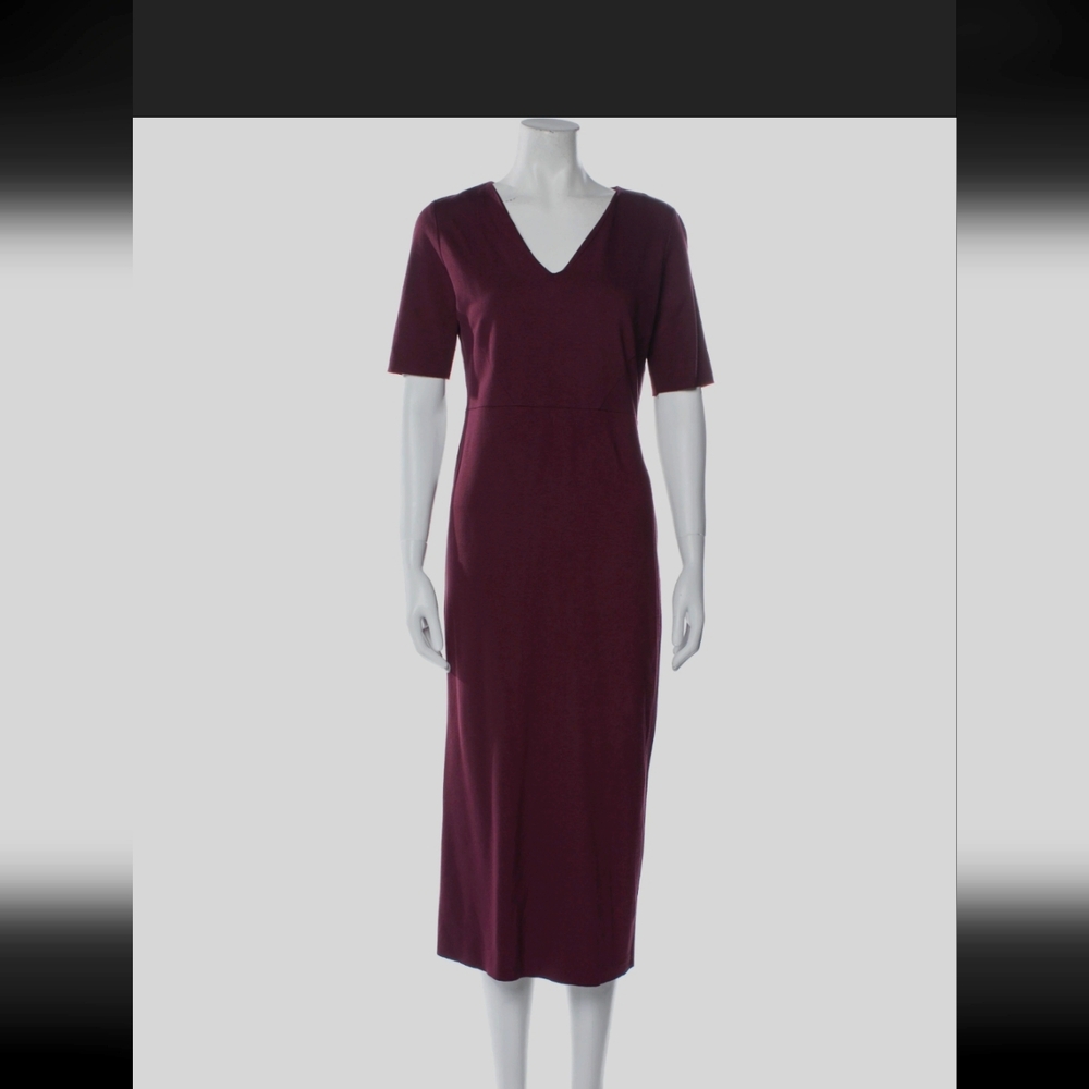 Iris & InkV-Neck Knee-Length Dress Size: M | US6, UK10 Excellent Condition